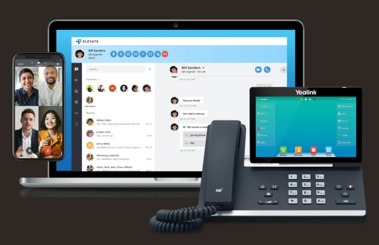 managed it services business phone services